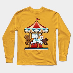 Cute Lil Carousel Long Sleeve T-Shirt